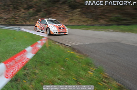 2008-04-19 Rally 1000 Miglia 0575 Tlustak-Dedic - Citroen C2 S1600